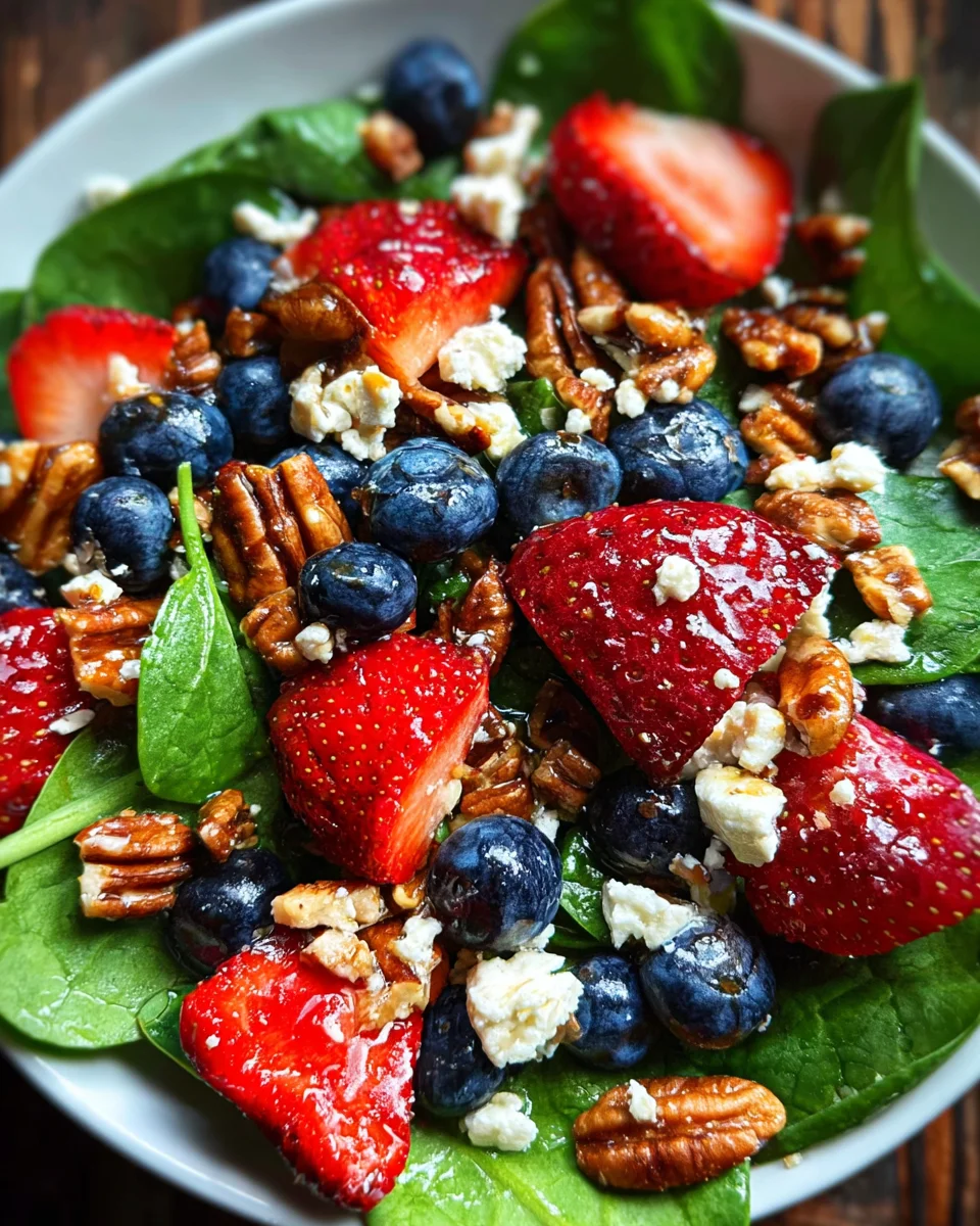 15-Minute Strawberry Spinach Salad