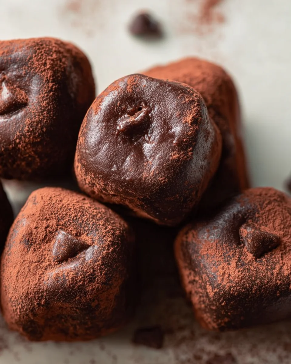 3-Ingredient No Bake Brownie Bites