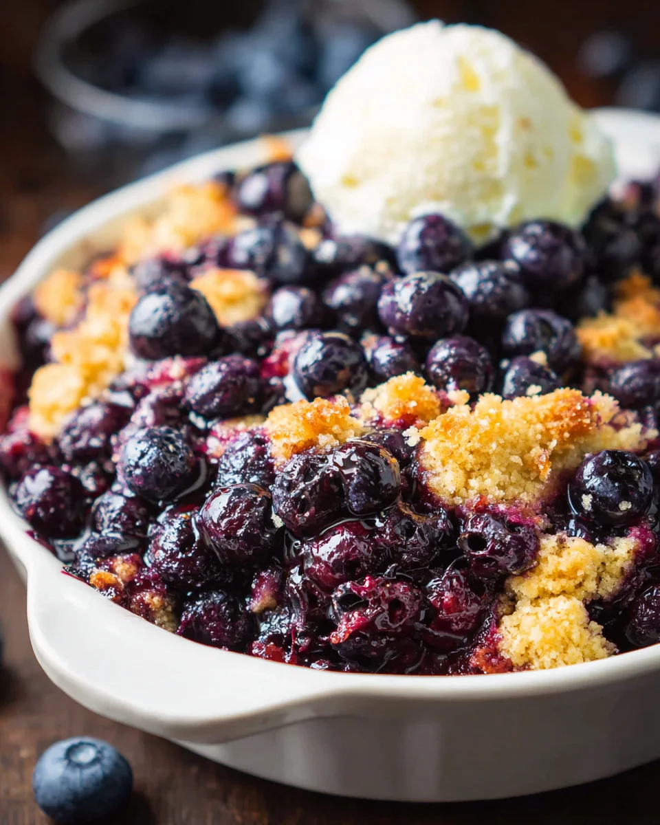 4 Ingredient Blueberry Cobbler 16 4