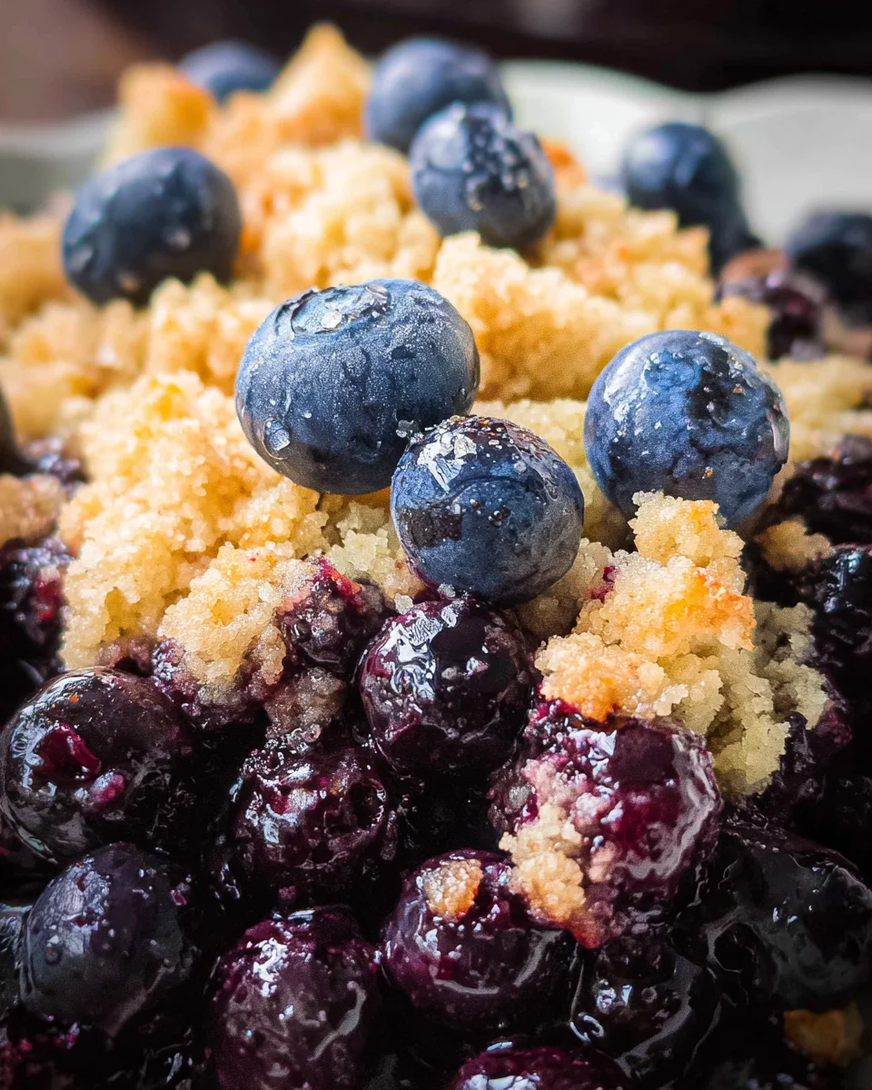 4 Ingredient Blueberry Cobbler 17 4