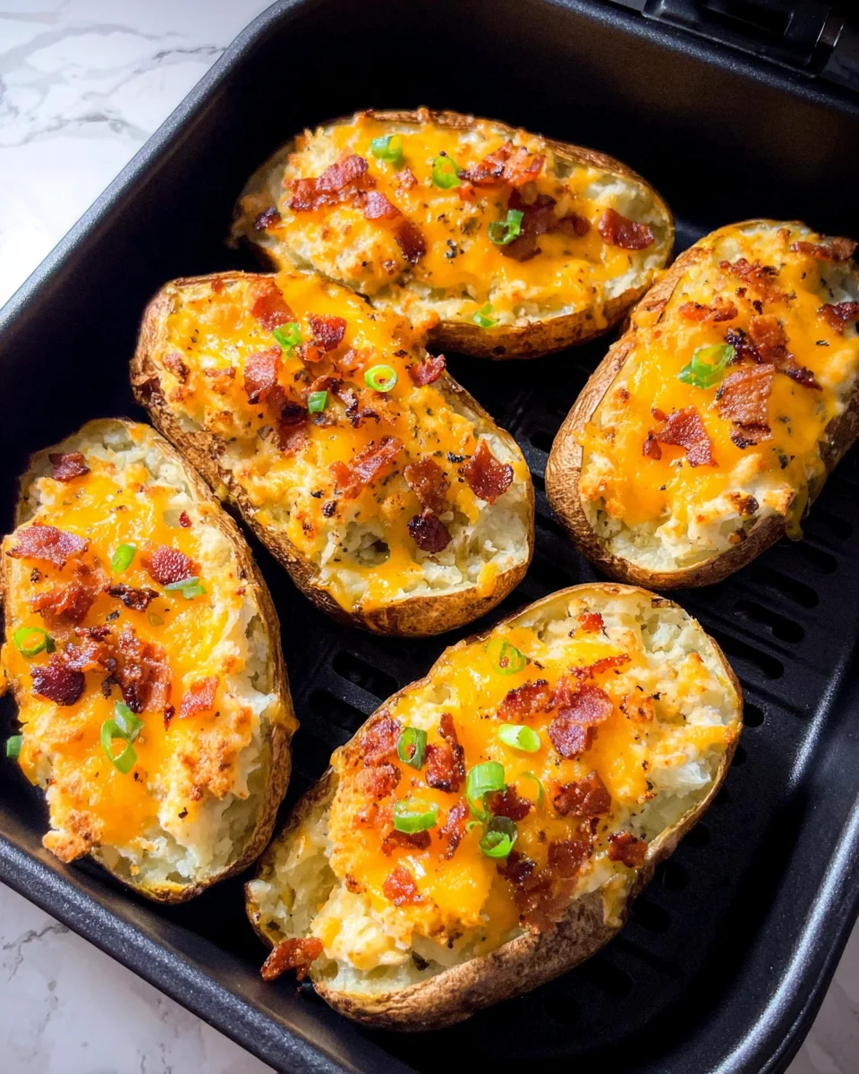 Air Fryer Twice Baked Potatoes
