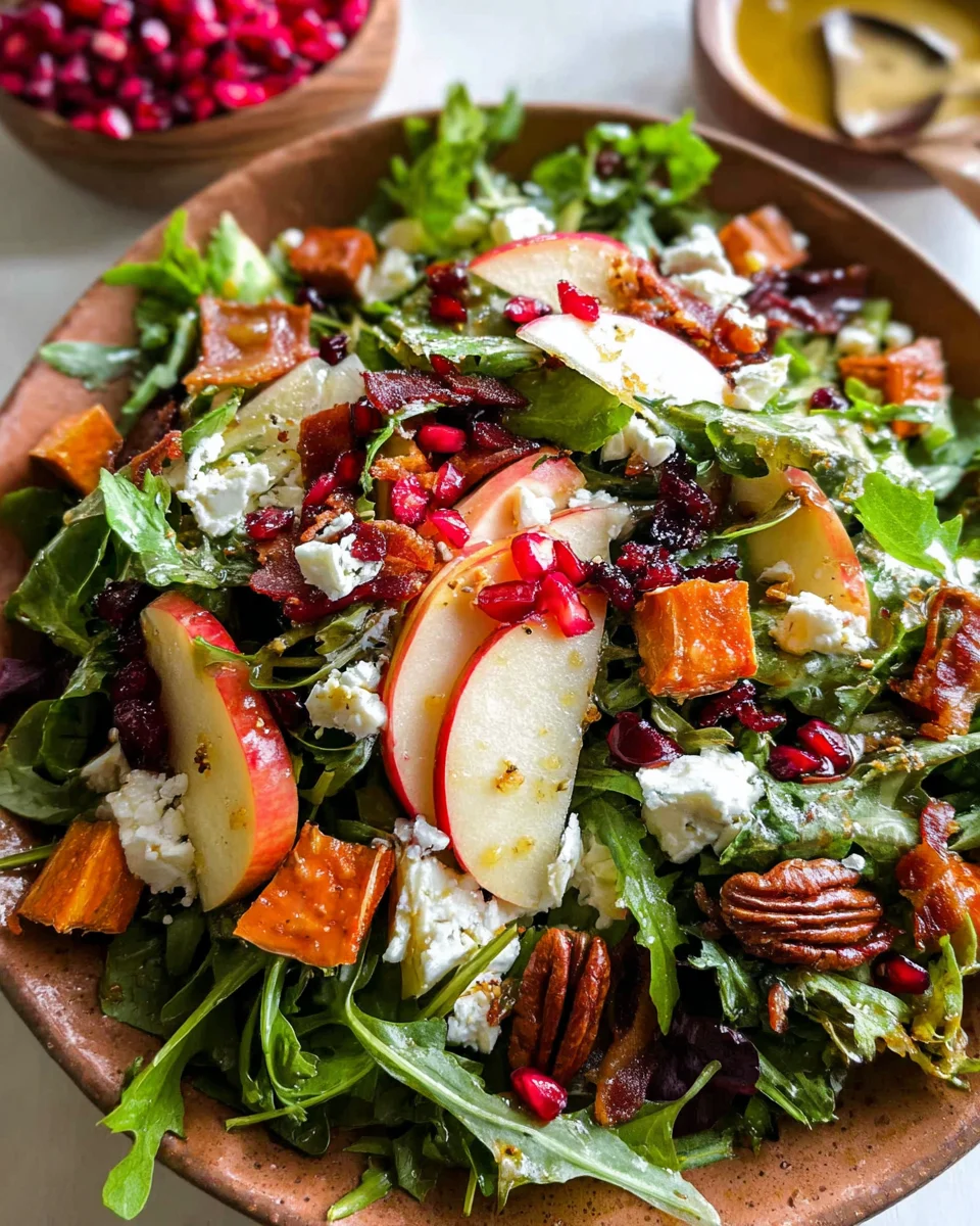 Autumn Salad with Apple Cider Vinaigrette