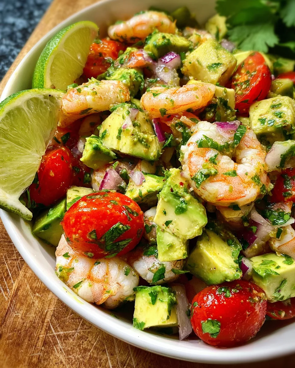 Avocado Salsa Shrimp Salad