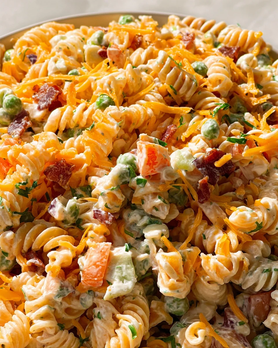 Bacon Ranch Pasta Salad 17 Bacon