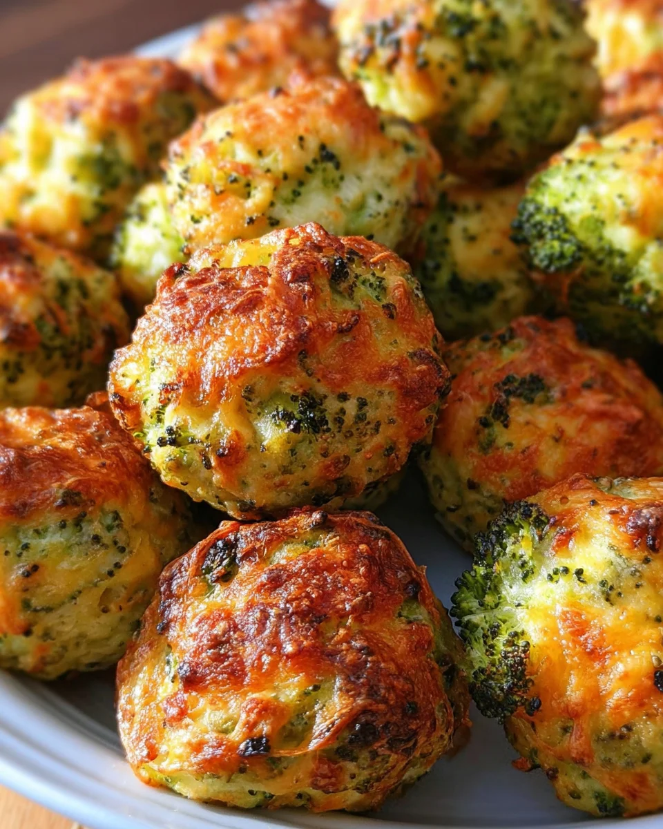 Baked Broccoli Cheese Balls