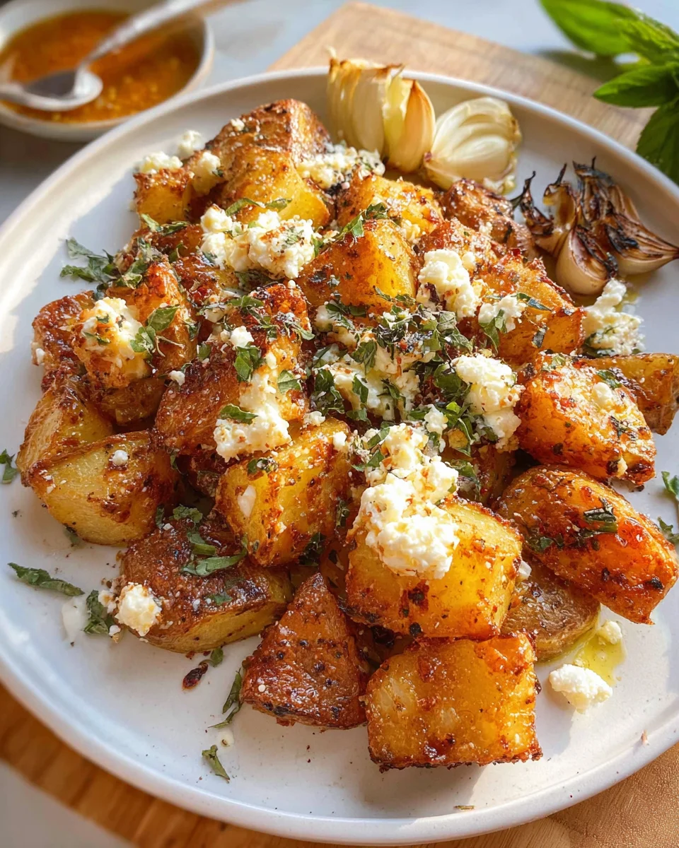 Baked Feta Potatoes