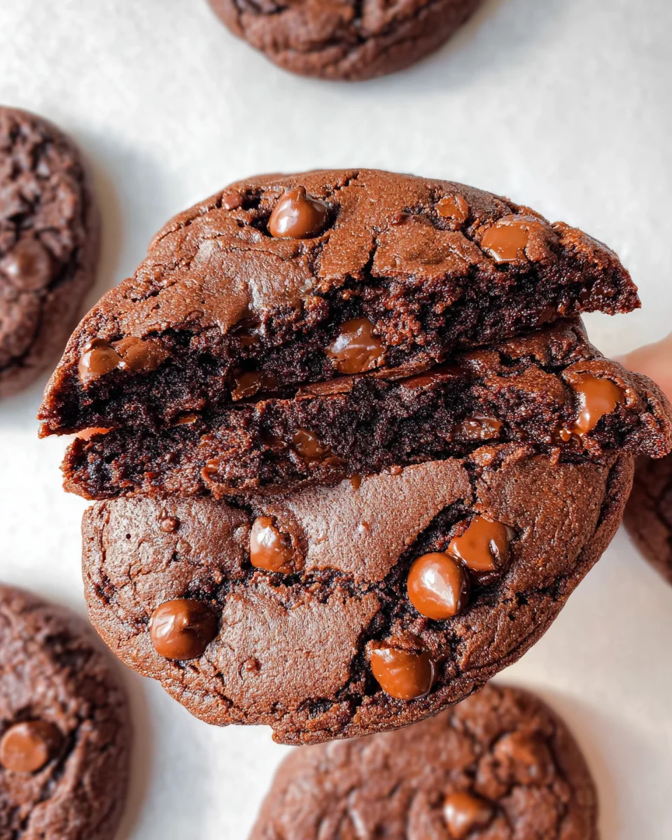 Bakery Style Double Chocolate Chip Cookies 23 Bakery