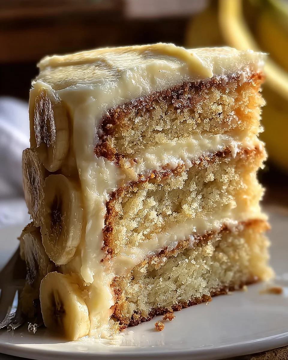 Banana Cake with Cream Cheese Frosting 26 Banana