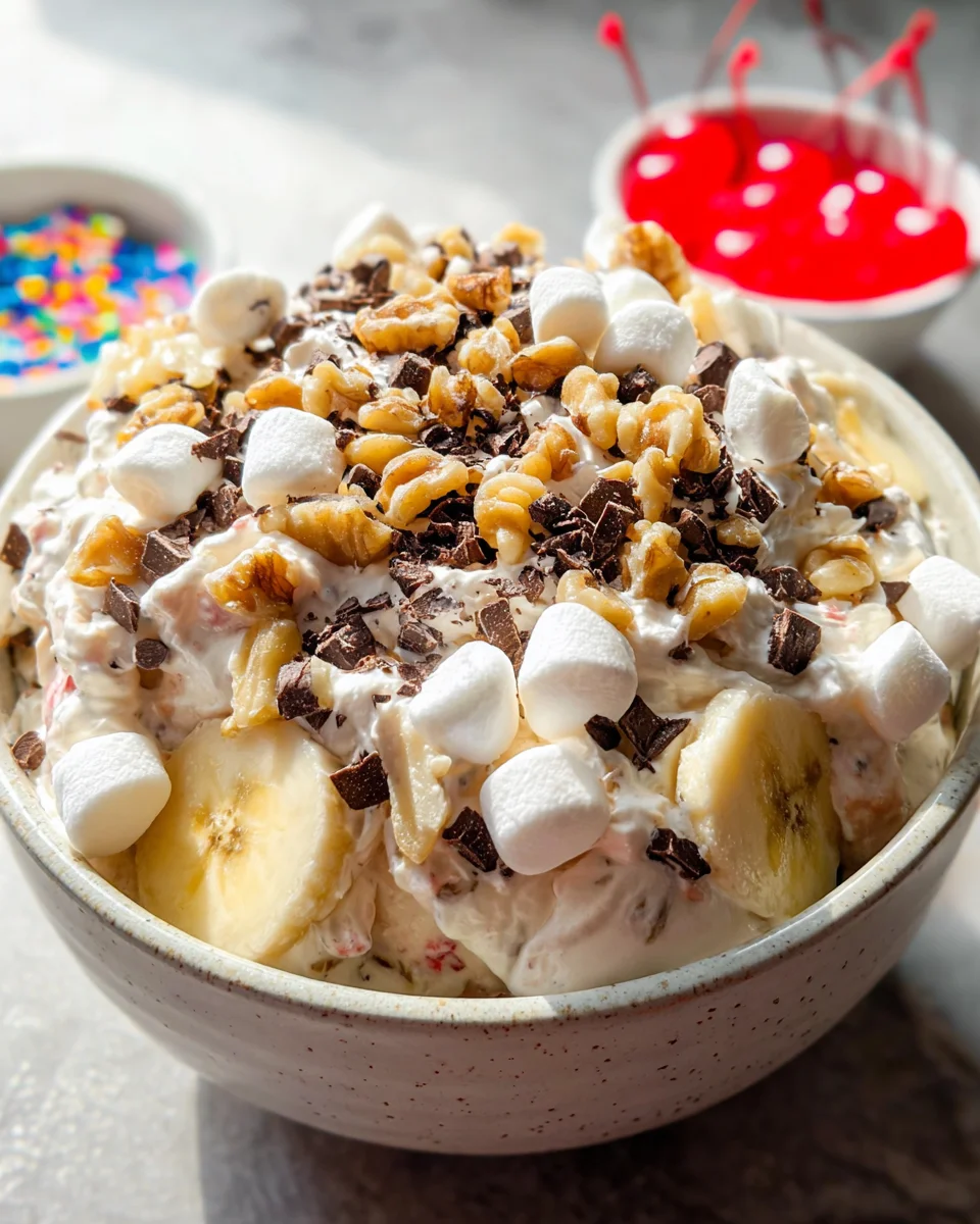 Banana Split Fluff Salad