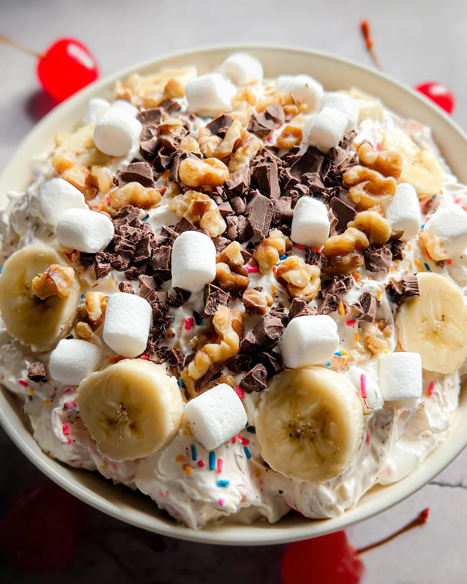 Banana Split Fluff Salad 19 Banana