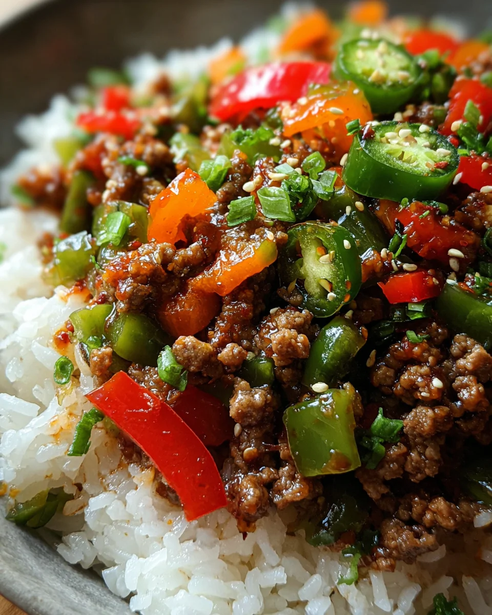 Beef and Pepper Rice Bowl 20 Beef