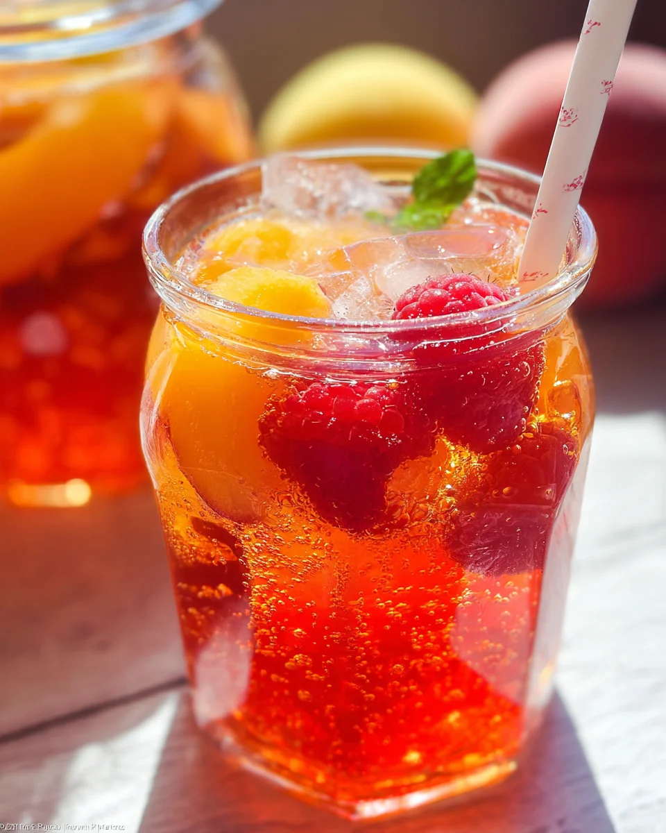 Bellini Peach Raspberry Iced Tea 14 Bellini
