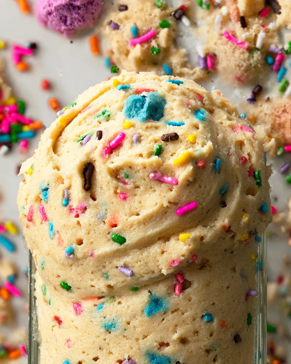 Birthday Cake Protein Cookie Dough