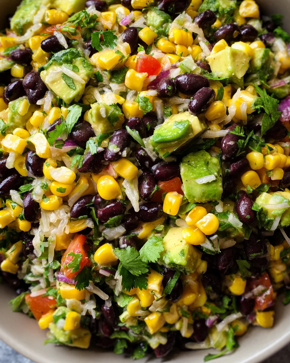 Black Bean Corn Avocado Salad