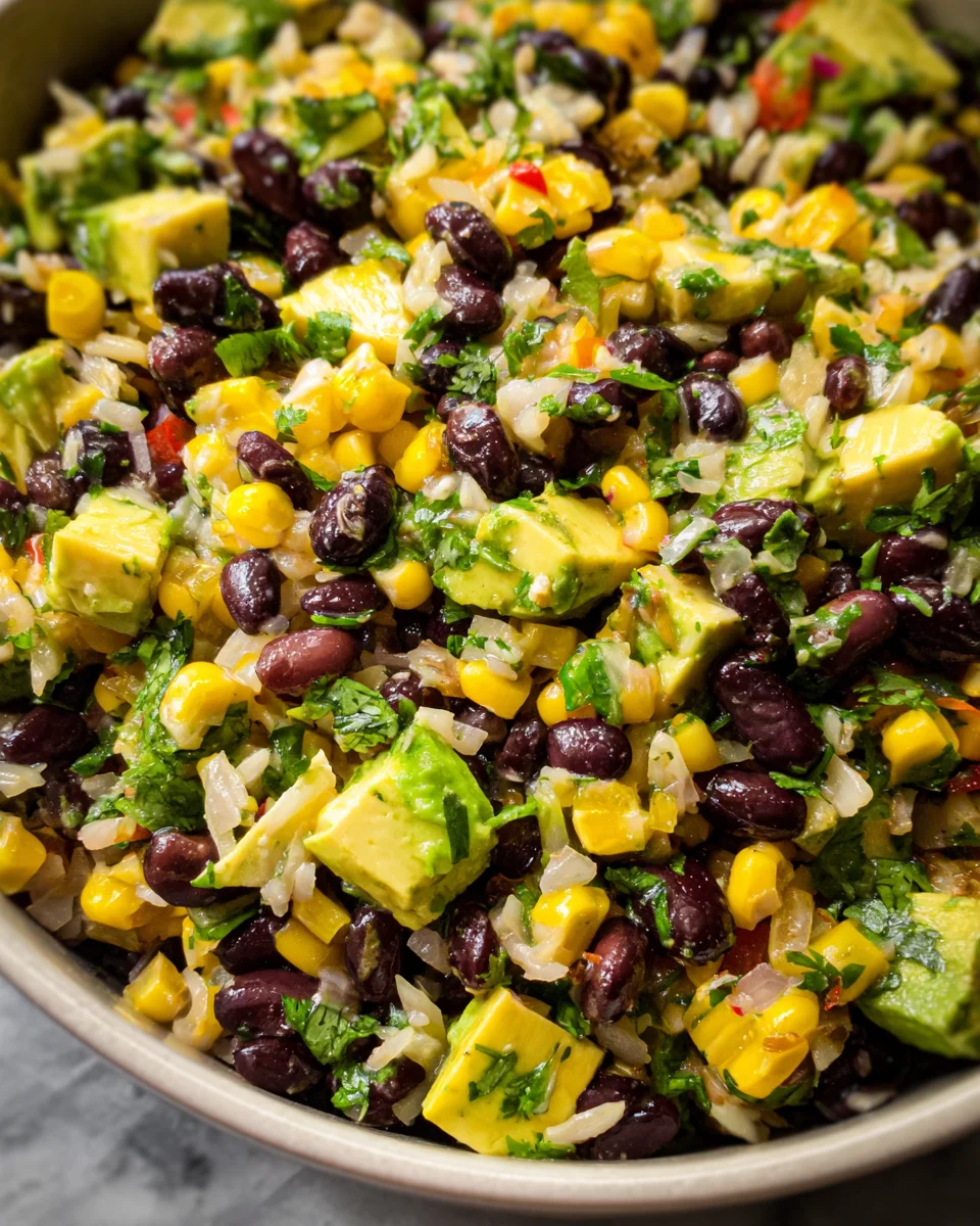 Black Bean Corn Avocado Salad 21 Black