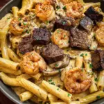 Blackened Steak and Shrimp Alfredo 22 Blackened Steak and Shrimp Alfredo