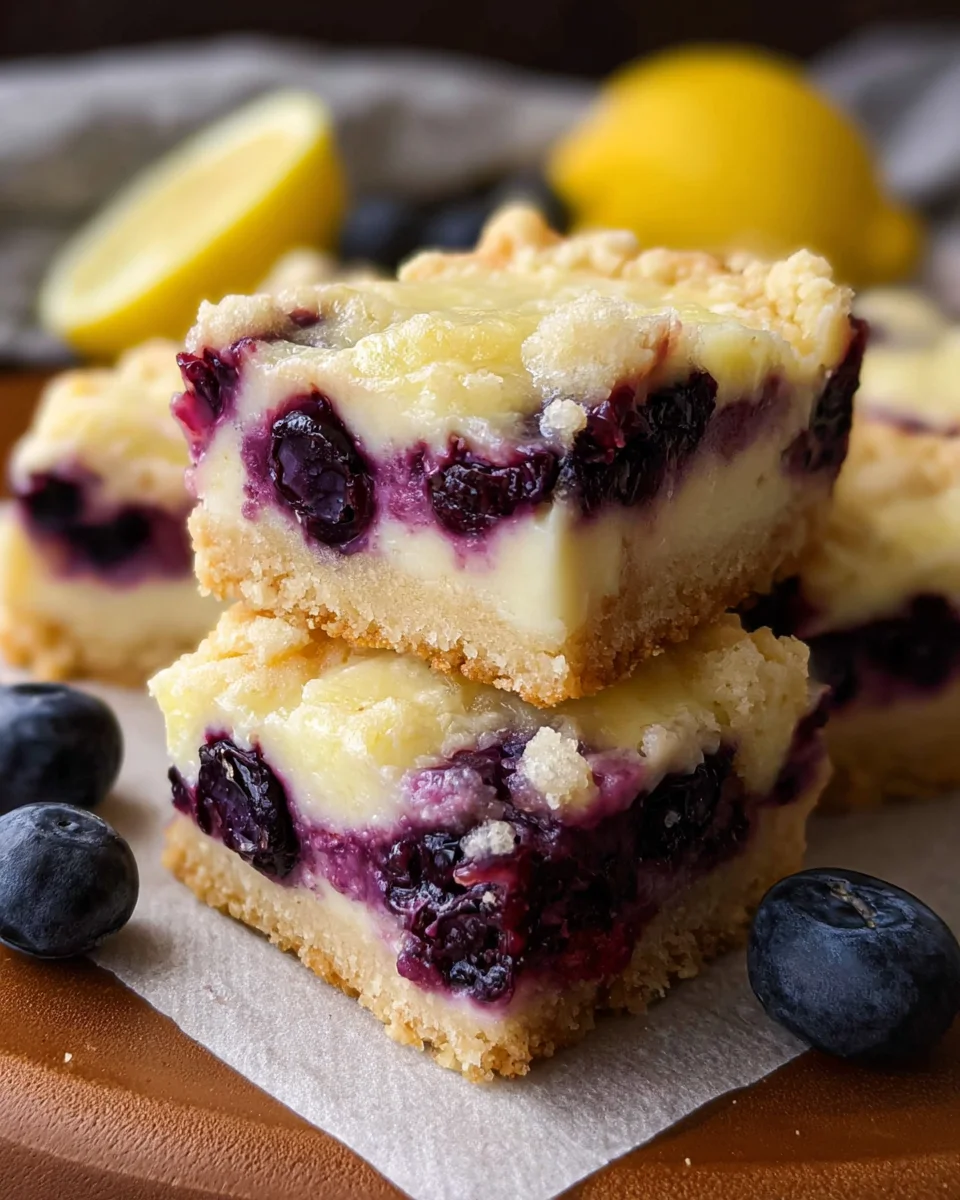 Blueberry Lemon Pie Bars