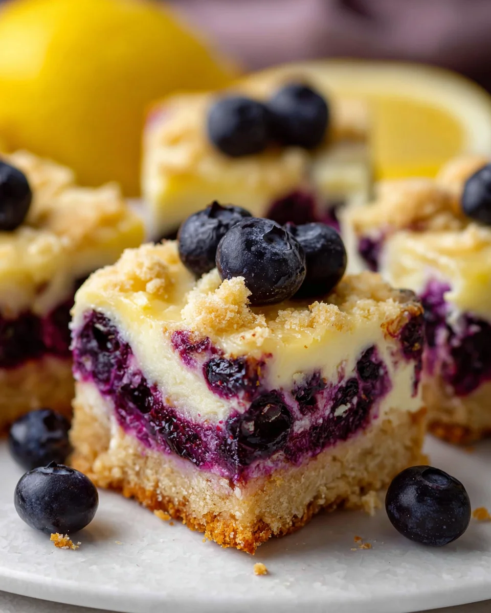 Blueberry Lemon Pie Bars 19 Blueberry