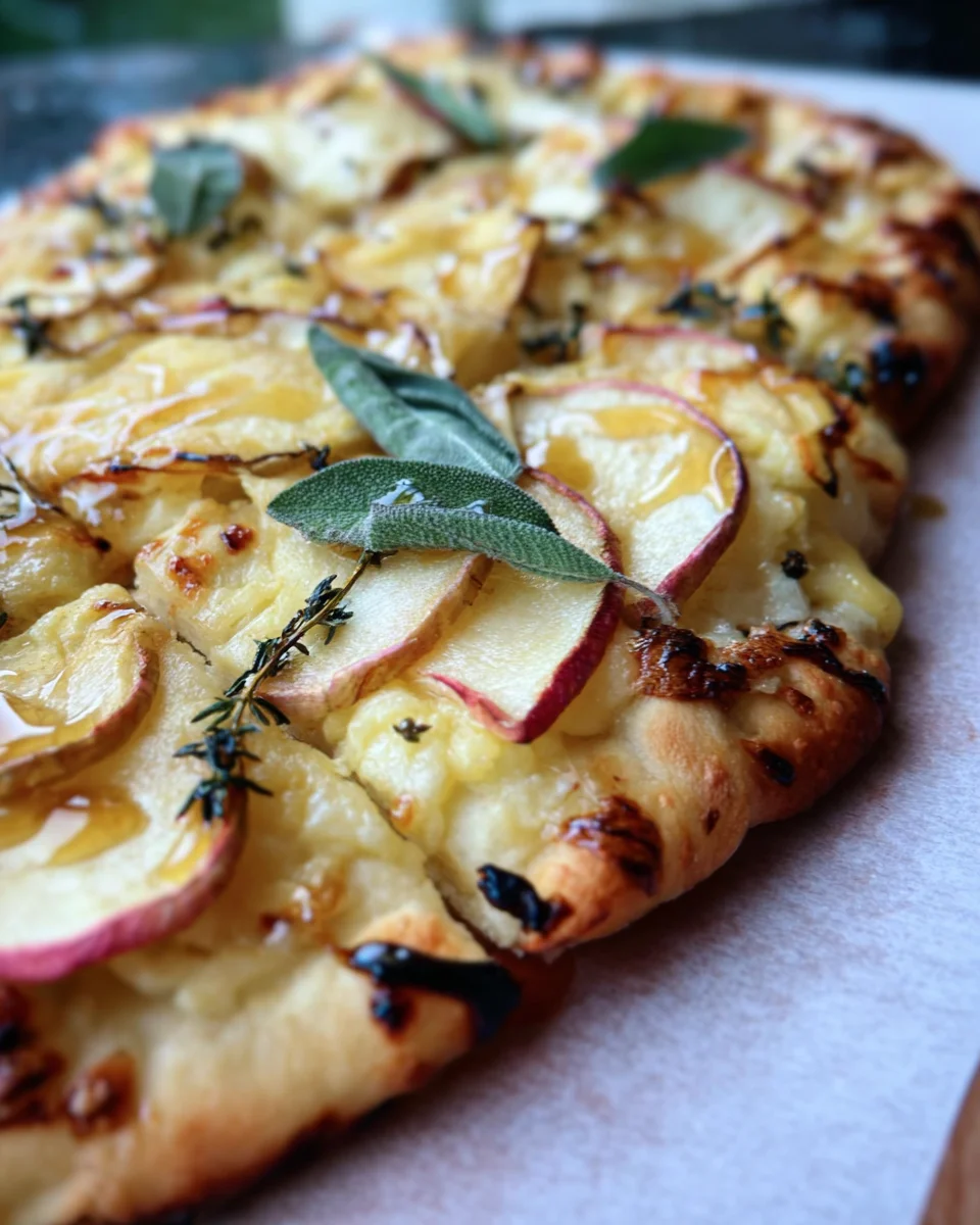 Brie and Apple Flatbread