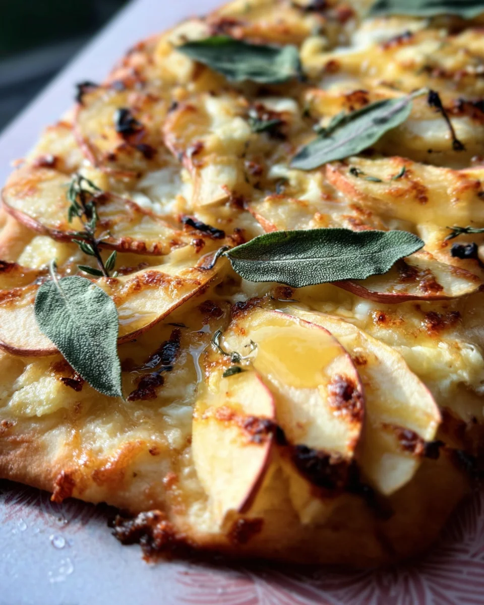 Brie and Apple Flatbread 16 Brie