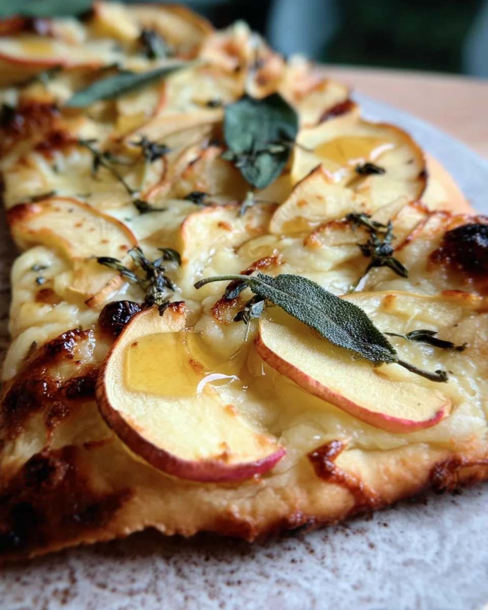 Brie and Apple Flatbread 17 Brie