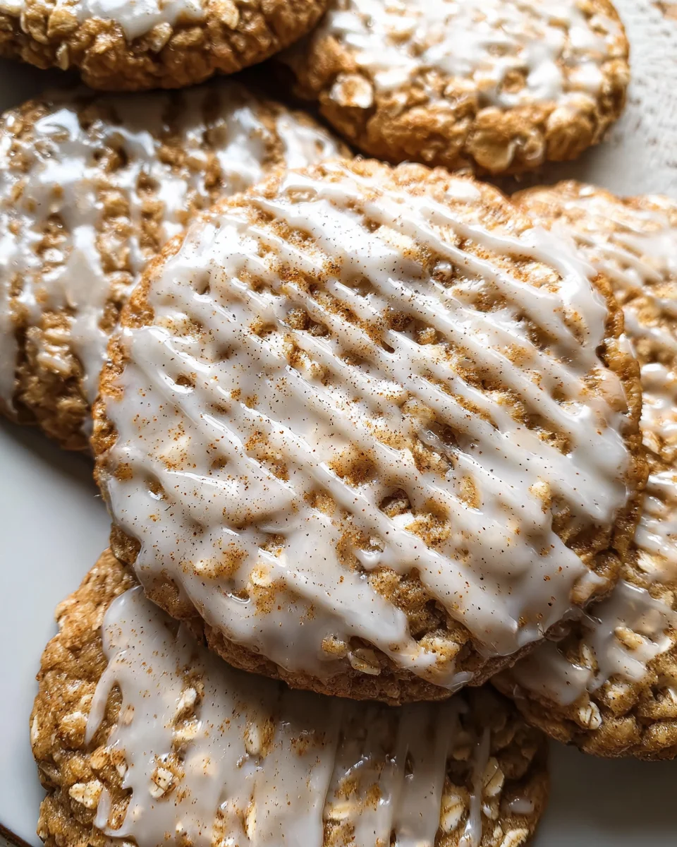 Brown Butter Iced Oatmeal Cookies Recipe