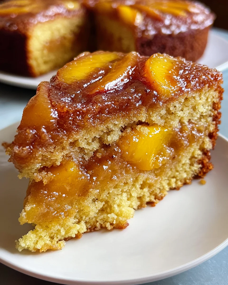 Brown Sugar Peach Cake