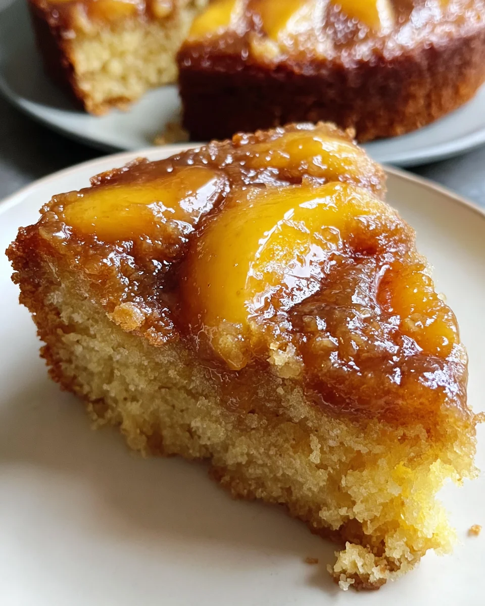 Brown Sugar Peach Cake 20 Brown