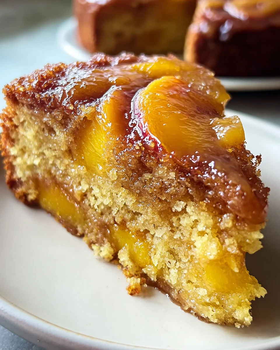 Brown Sugar Peach Cake 21 Brown