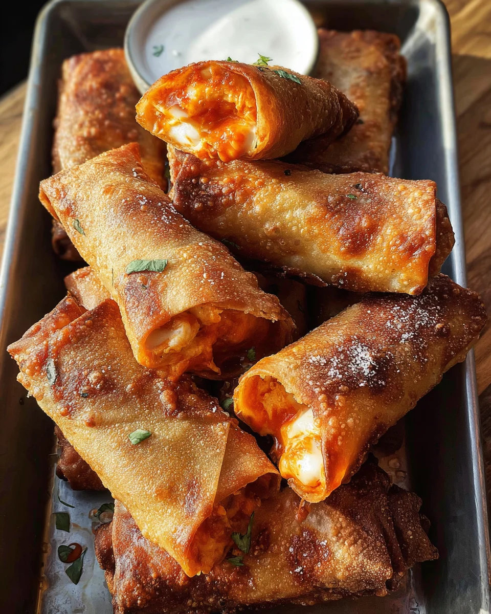 Buffalo Chicken Egg Rolls 17 Buffalo