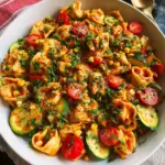 Cheese Tortellini with Summer Veggies 22 Cheese Tortellini with Summer Veggies