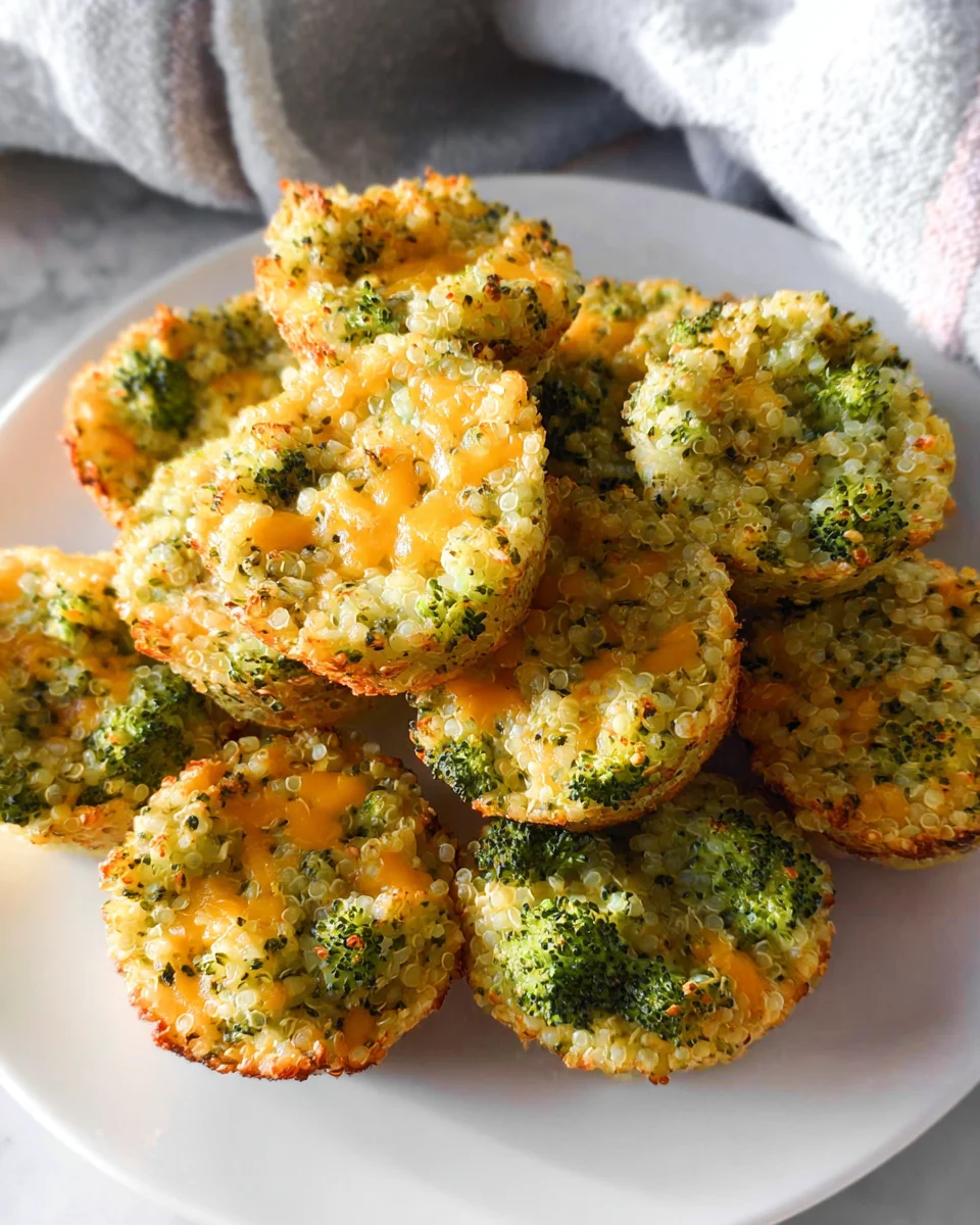 Cheesy Broccoli Quinoa Bites