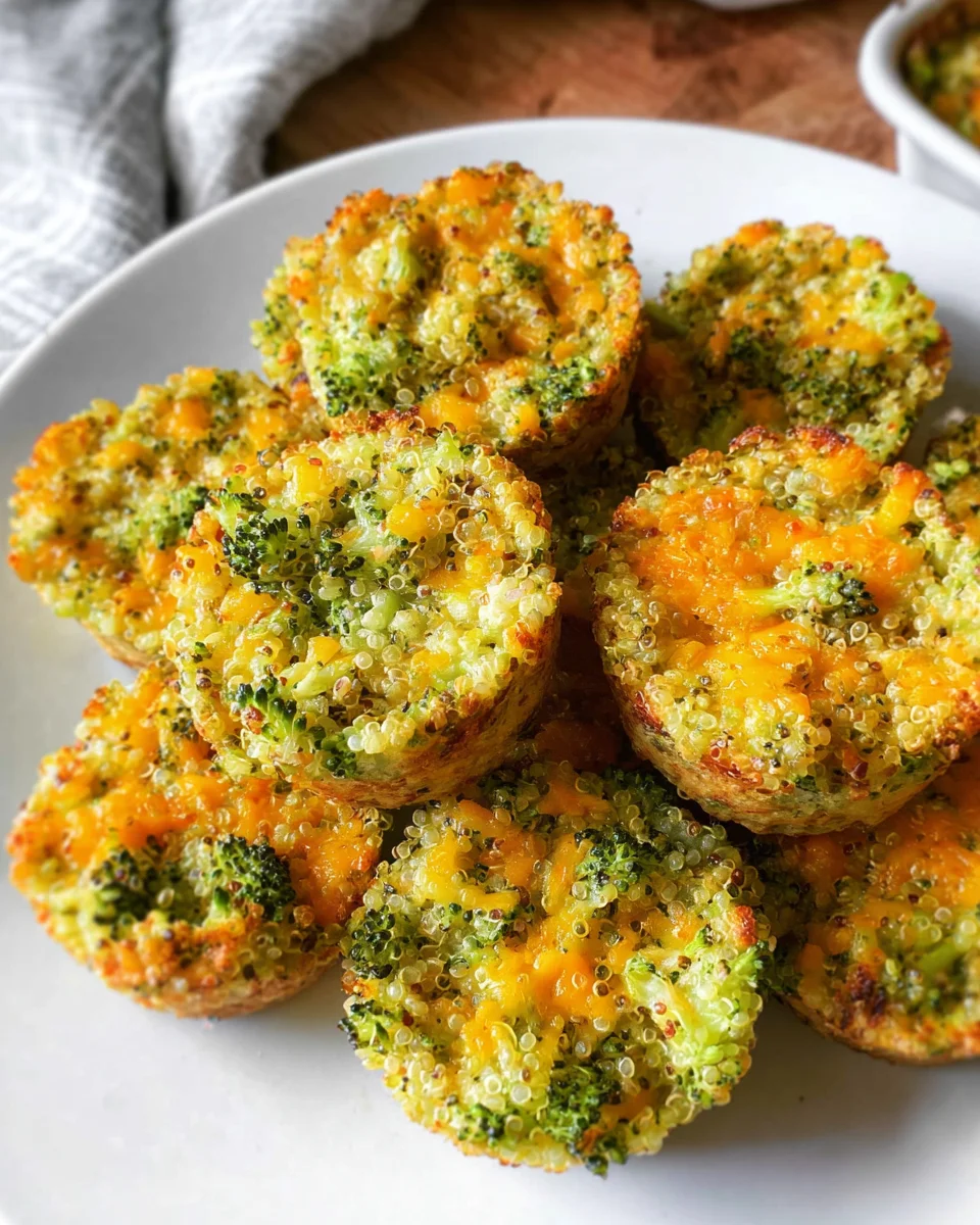Cheesy Broccoli Quinoa Bites 17 Cheesy