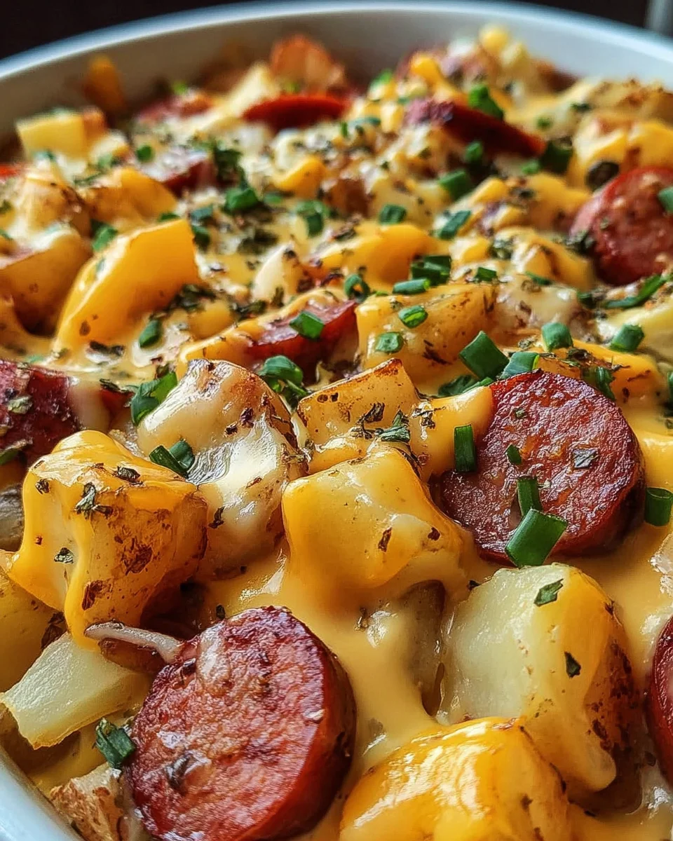 Cheesy Ranch Potatoes and Smoked Sausage 23 Cheesy