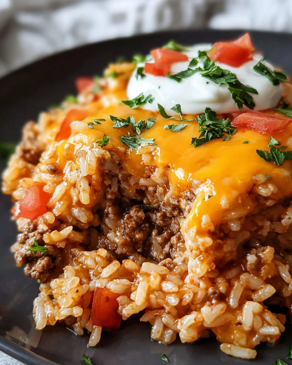 Cheesy Taco Rice Recipe