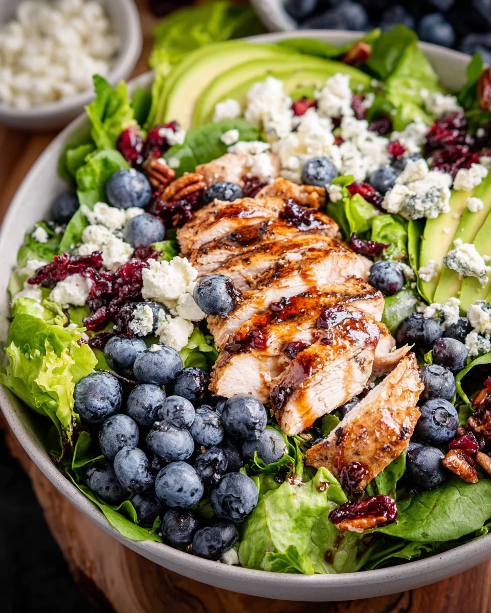 Chicken Blueberry Feta Salad 22 Chicken