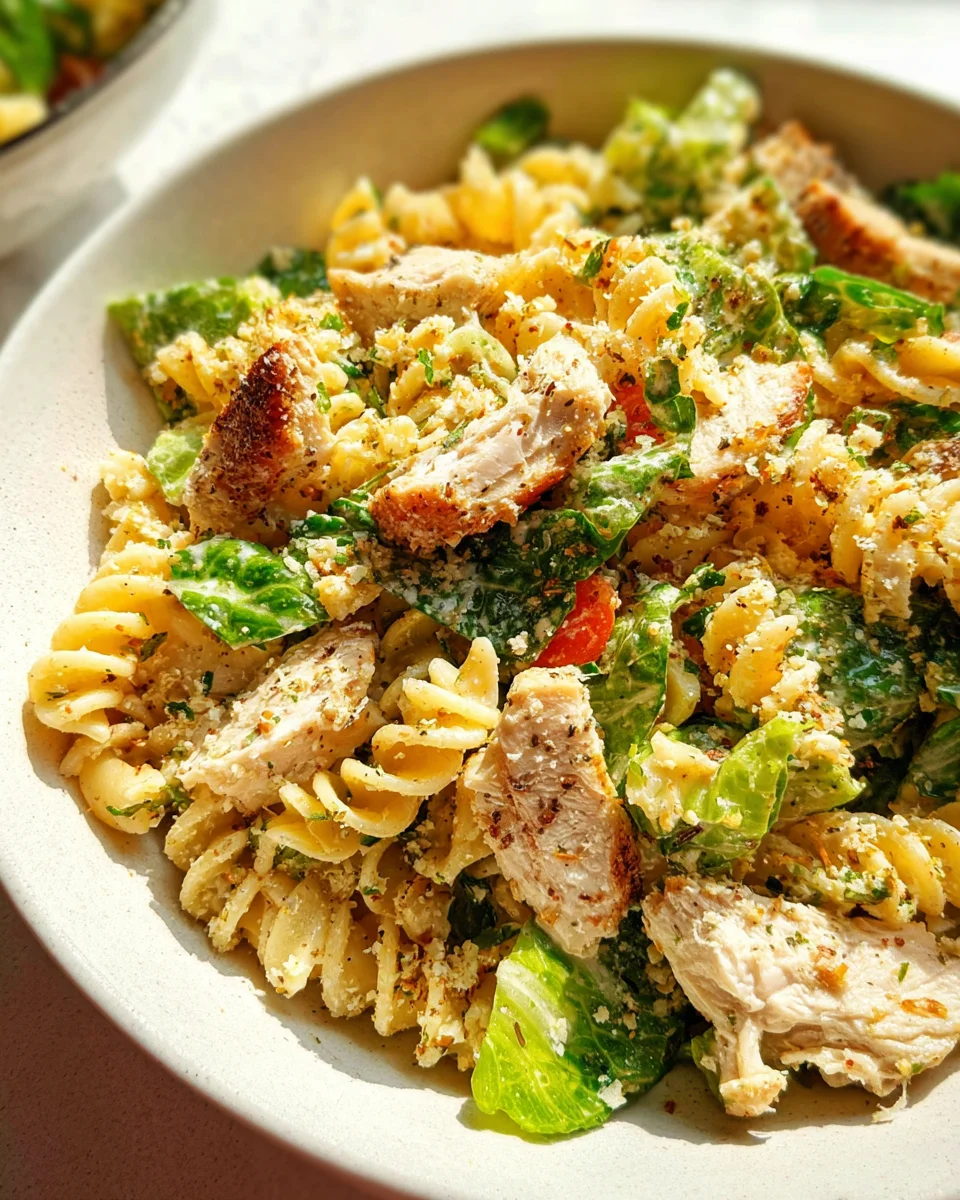 Chicken Caesar Pasta Salad