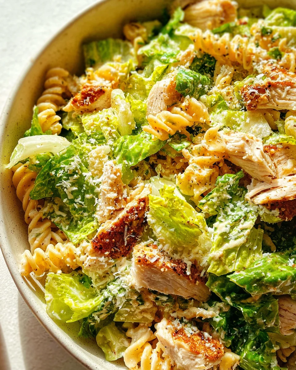 Chicken Caesar Pasta Salad 19 Chicken