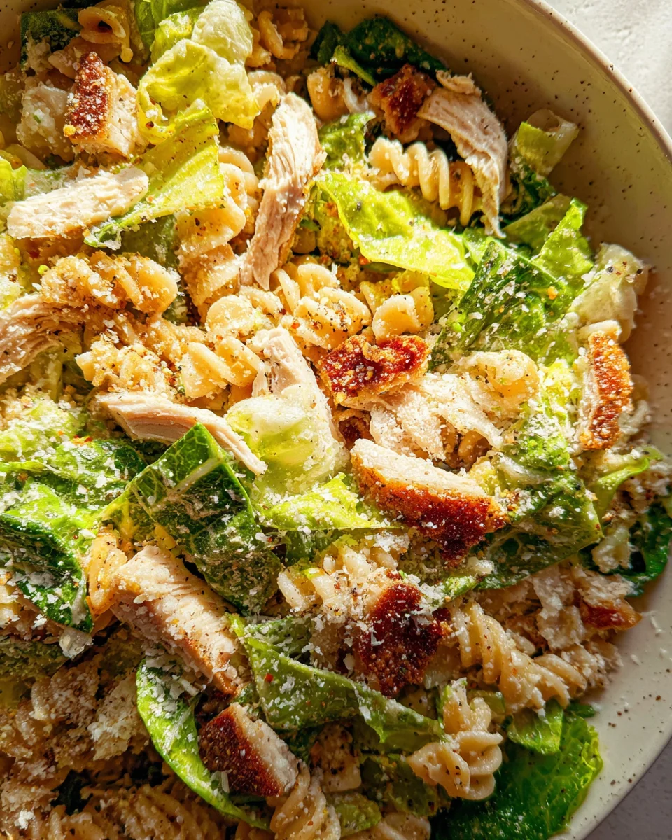 Chicken Caesar Pasta Salad 20 Chicken