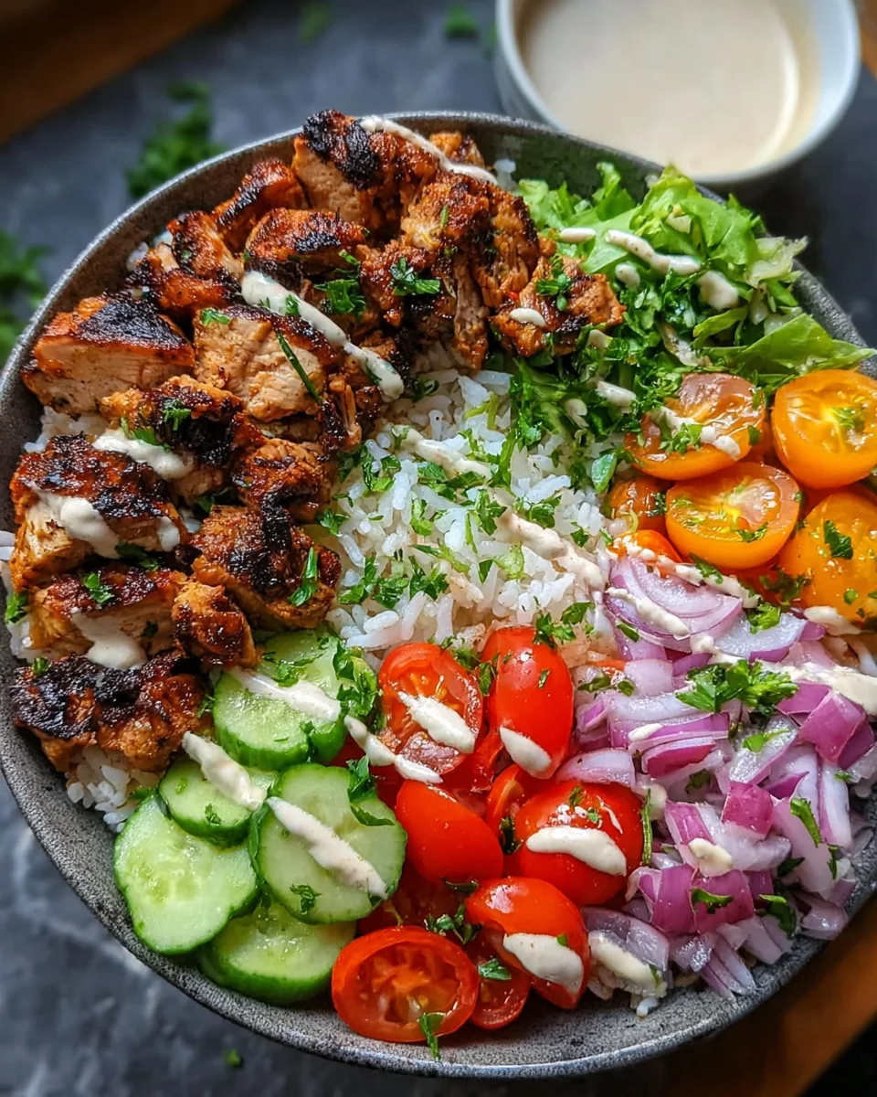 Chicken Shawarma Bowl Recipe