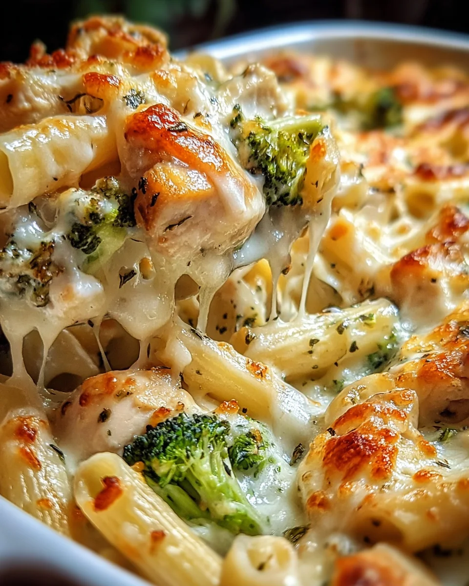 Chicken and Broccoli Alfredo Bake