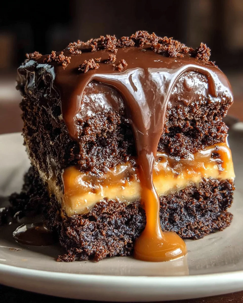 Chocolate Caramel Dump Cake Recipe 20 Chocolate
