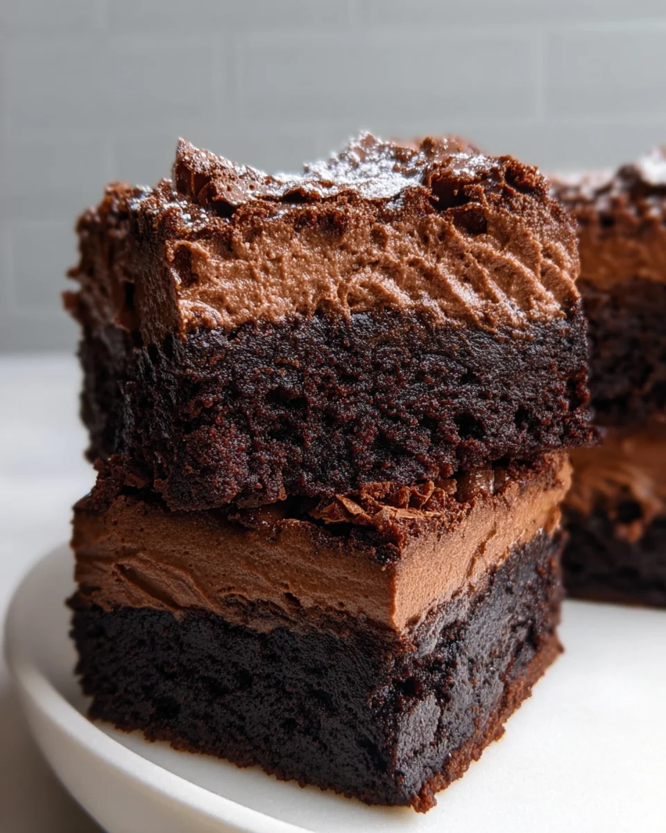 Chocolate Mousse Brownies Recipe