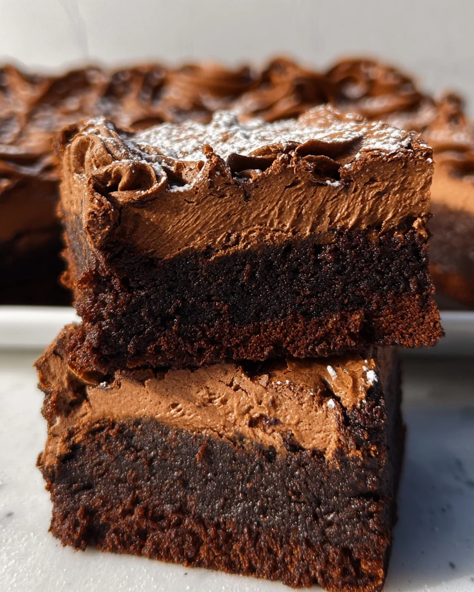 Chocolate Mousse Brownies Recipe 24 Chocolate