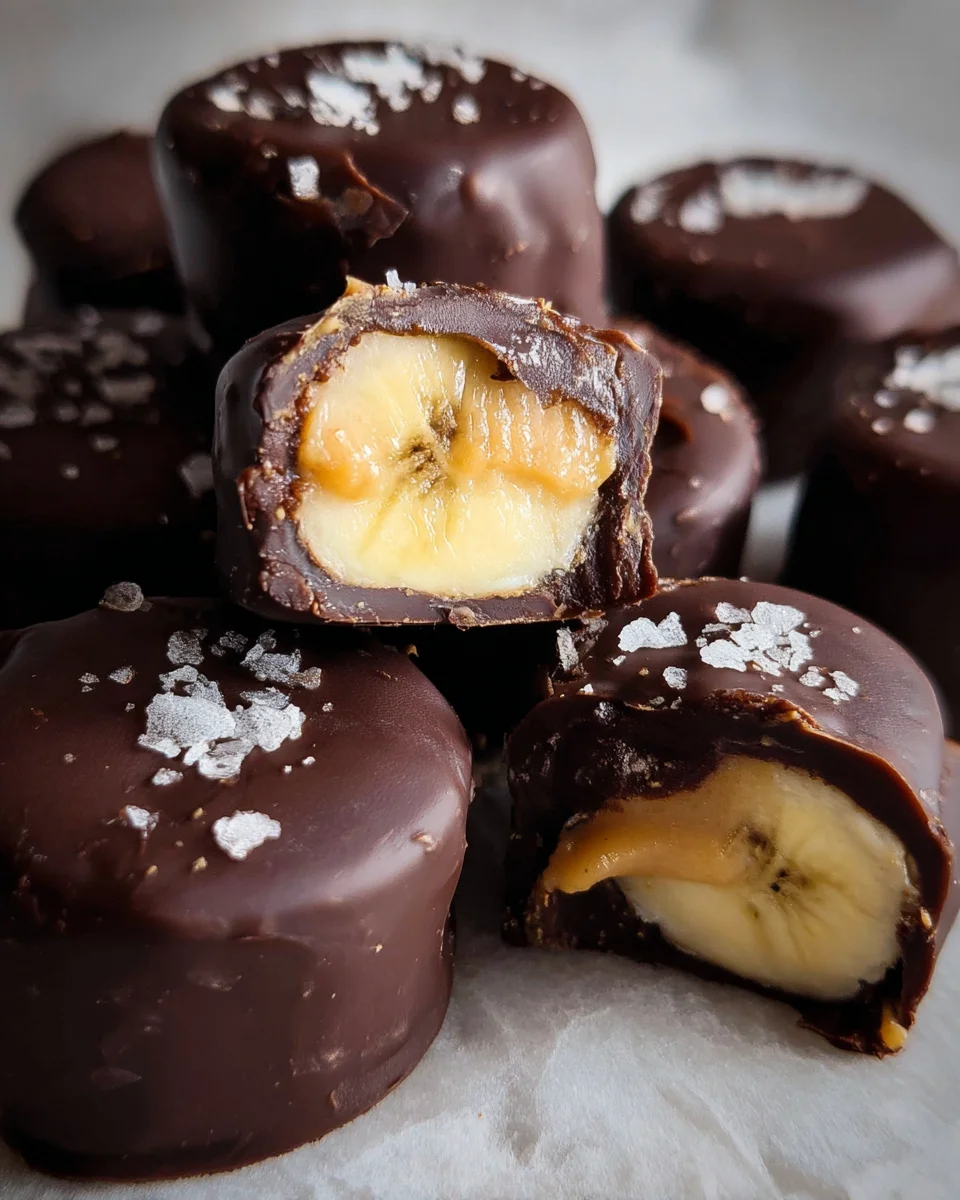 Chocolate Peanut Butter Banana Bites