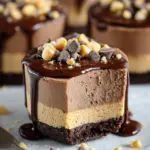 Chocolate Peanut Butter Mini Cheesecakes 23 Chocolate Peanut Butter Mini Cheesecakes