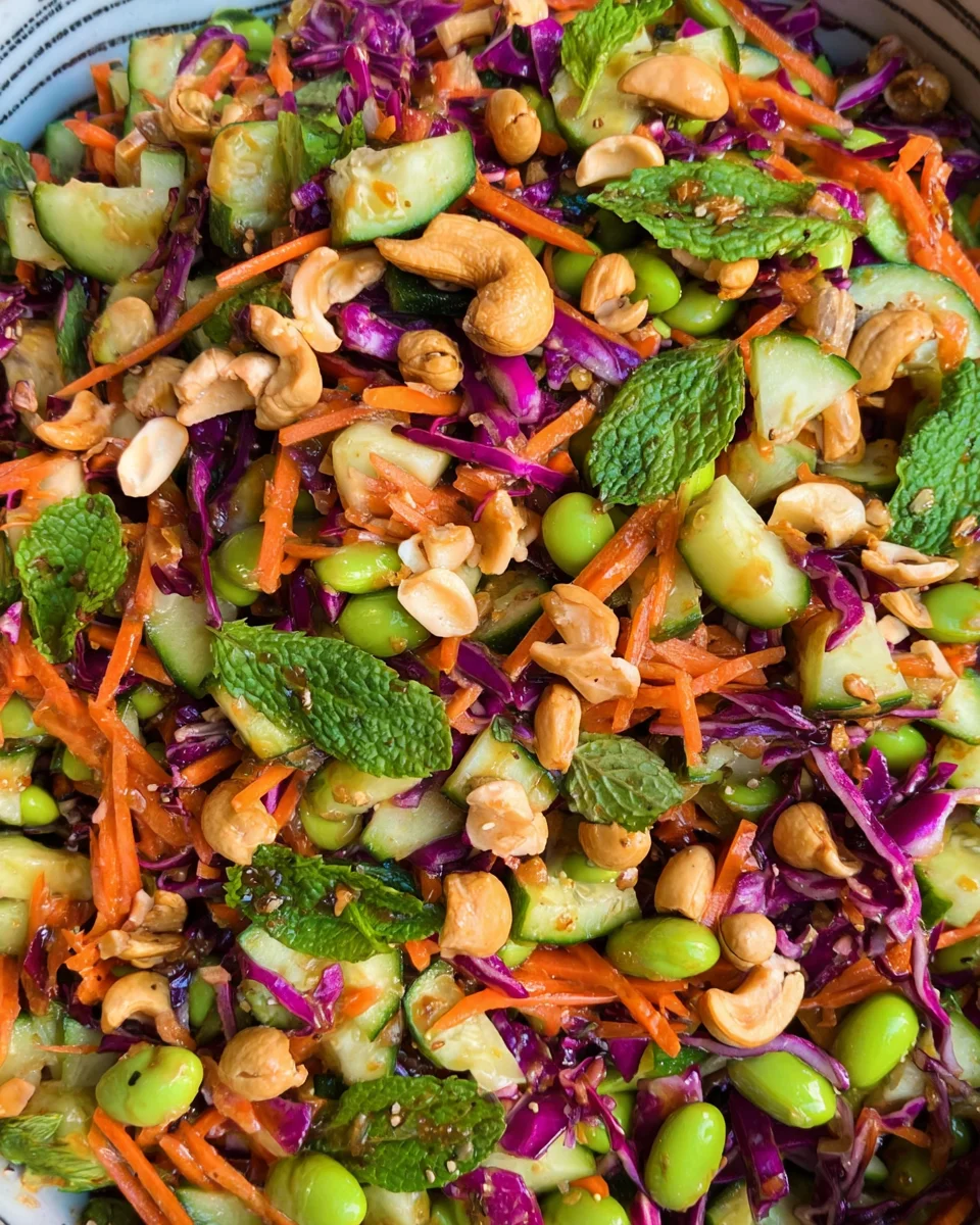 Chopped Asian Salad (Miso Dressing)