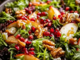 christmas salad with honey mustard dressing Easy Christmas Salad (The Best Holiday Recipe)