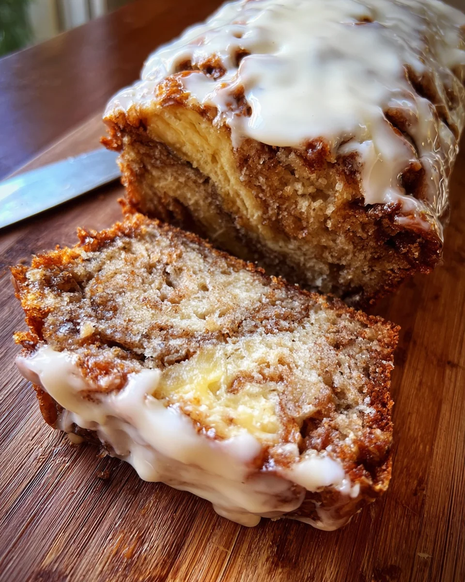 Cinnamon Roll Banana Bread 21 Cinnamon