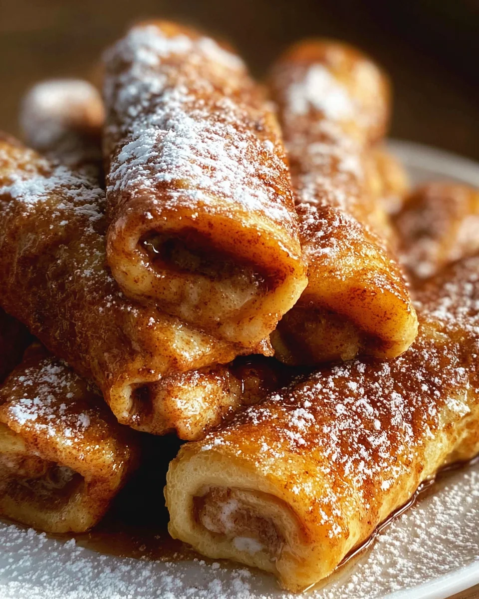Cinnamon Roll French Toast Roll-Ups